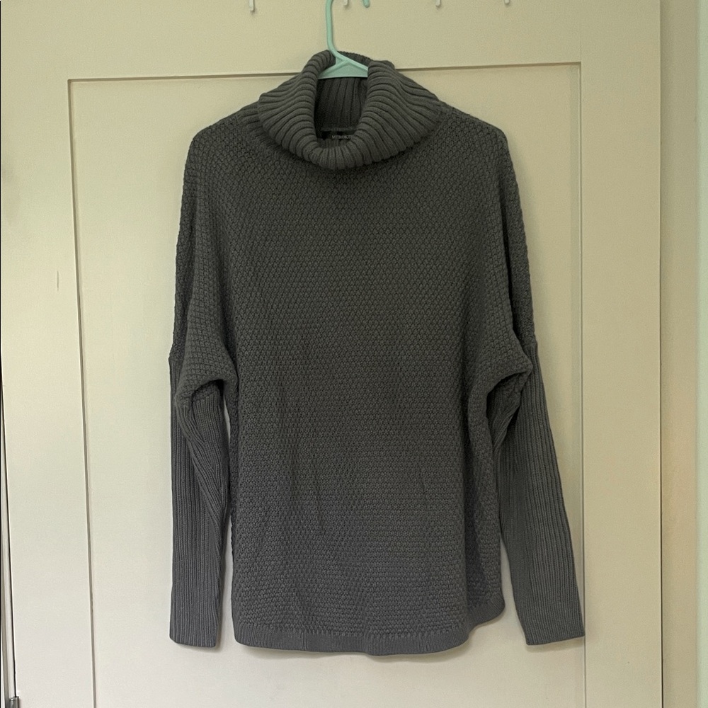 Classic Gray Turtleneck Sweater